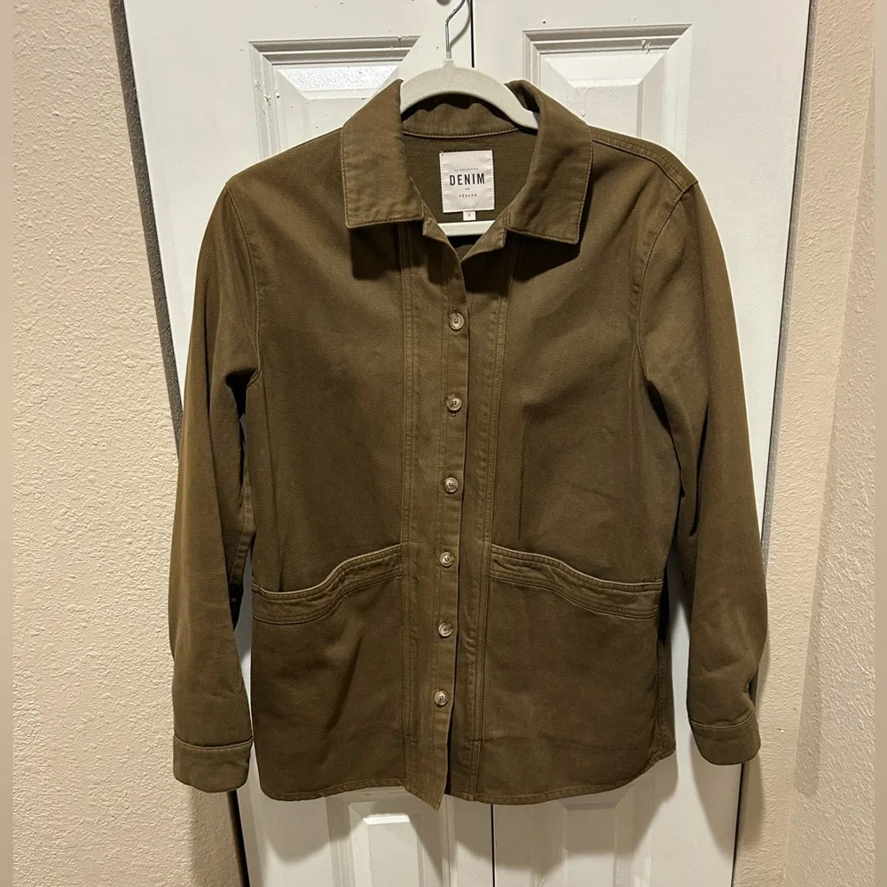 Sezane Will Cotton Chore Barn Utility Modern Jacket Green , sie Small - Picture 4 of 9